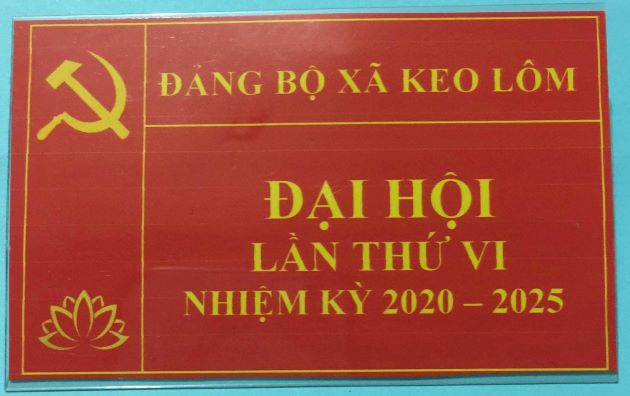 Đại hội Đảng bộ xã Keo Lôm lần thứ VI nhiệm kỳ 2020-2025